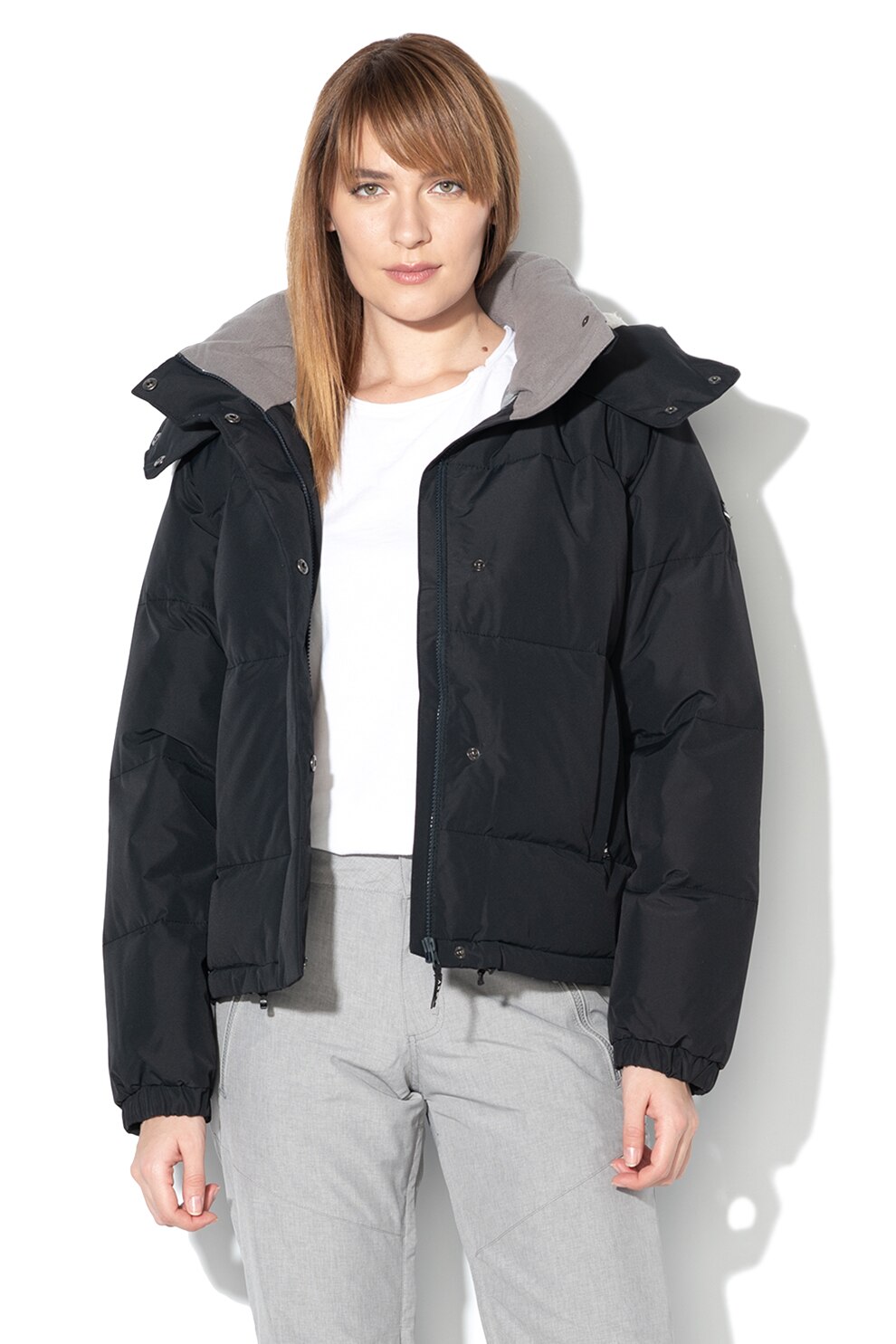 ROXY, Geaca cu vatelina si gluga detasabila Hanna, Negru